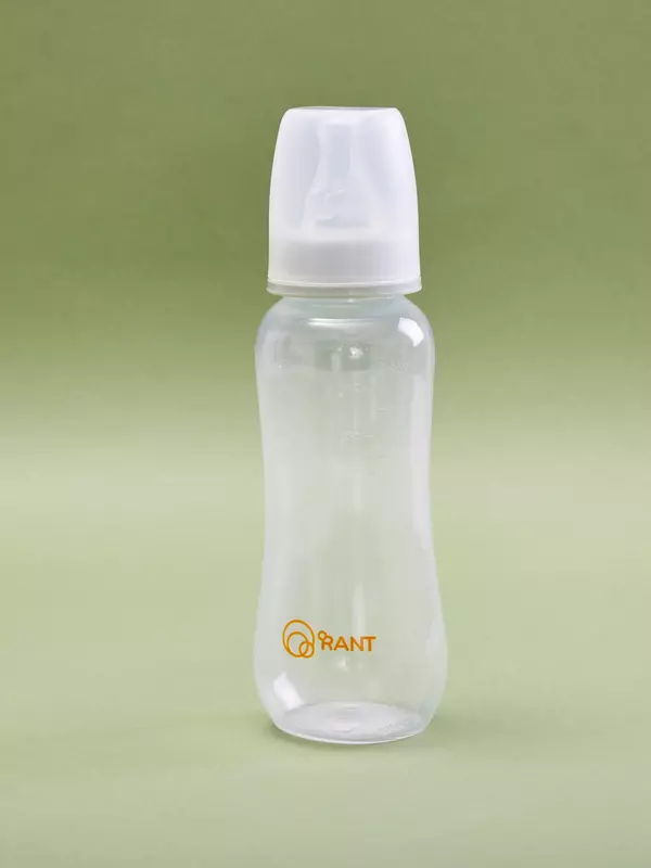 Бутылочка антиколиковая для кормления с силиконовой соской 250 мл 0+ Rant арт. 1001 green